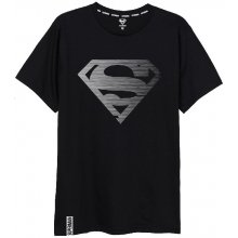 E Plus pánske tričko s krátkym rukávom Superman čierne