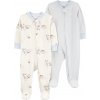 CARTER'S Overal na zips Sleep&Play Blue Dog/Stripe chlapec 2ks 9m/ veľ. 74 1R040310_9M