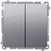 Kontakt-Simon Przycisk żaluzjowy Simon Basic 10A 250V inox (BMZ1.01/21)
