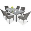 Focus Garden Focus Milano 6+1 záhradná jedálenská súprava, tmavosivá 002724