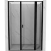 MEXEN/S - Mist L sprchové dvere krídlové pravé 135, čierny okraj, čierna 8A4L-135-001-70-70-P