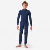 DECATHLON Detská celotelová kombinéza na surf 100 Yulex 2/2 mm modrá 8-9 r (131-140 cm)