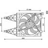 Ventilátor chladenia motora AVA QUALITY COOLING 12V VN7532 EAN: 4045385227594