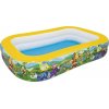 BESTWAY Detský nafukovací bazén Mickey Mouse Roadster rodinný 262x175x51 plnofarebný motív