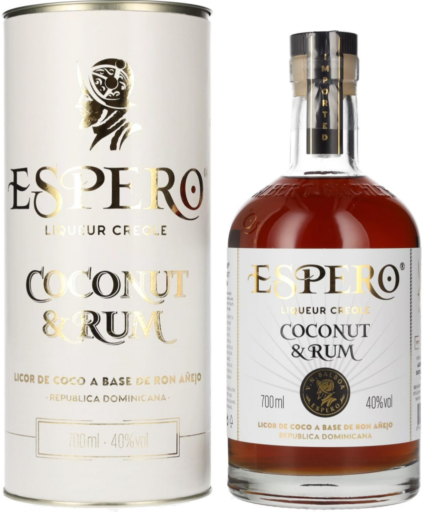 Espero Coconut & Rum 40% 0,7 l (tuba)