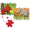 MUFFIK Everlasting Puzzle - Les/Safari Varianta puzzlí: Medveď/Slon MFP-01-3 12 dielikov