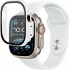 AppleKing silikónový remienok s puzdrom s tvrdeným sklom pre Apple Watch Ultra 49mm - biely - možnosť vrátiť tovar ZADARMO do 30tich dní