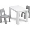 Toyz Detský set stolček s 2 kresielkami MONTI grey