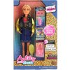 Wiky Bábika v denim sukni s doplnkami 30 cm