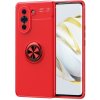 Gumený kryt METAL RING na Huawei Nova 10 - Červená