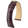 Vínový kožený remienok Hirsch London L 04266060-1 (Jašteričie koža) Hirsch Selection 18 mm