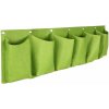 Merco Horizontálny pestovateľský vak so 6 textilnými kvetináčmi na zelenú stenu