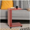 Adore Furniture | Odkladací stolík 65x35 cm červená | AD0137