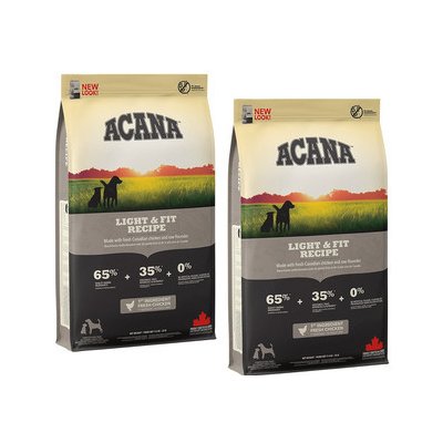 ACANA Light & Fit Dog 22.8 kg (2 x 11.4 kg)