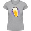 Akciové Dámske Tričko Soft-Style Gildan - Motív - Pivo so smrtkou 2 - Flakatá sivá - XXL - Dámske