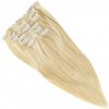 Clip In vlasy Premium 50 cm / 100 g - ľadová blond