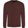 Just Hoods Pánska mikina JH030 Chocolate Fudge Brownie S