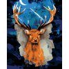Zuty – Maľovanie Podľa Čísel – Jeleň S Temnou Galaxiou, 40 × 50 cm, Plátno + Rám 8596530084457