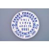 Cibulák - Tanier história značiek 26 cm - Originálny cibuľový porcelán z Dubí 1. akosť