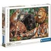 Puzzle 500 dílků vysoké kvality, divoké kočky