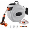 Navíjací bubon na hadicu 35Mx12MM 200PSI Tmavosivý Montovaný na stenu