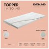 Benab Vrchný matrac Benab Topper Latex H5 Topper 80 x 195 cm H3 tvrdosť 6 cm výška Topper, Strieborná, Latex, 7 zón, Profilácia, Zmäkčujúci topper