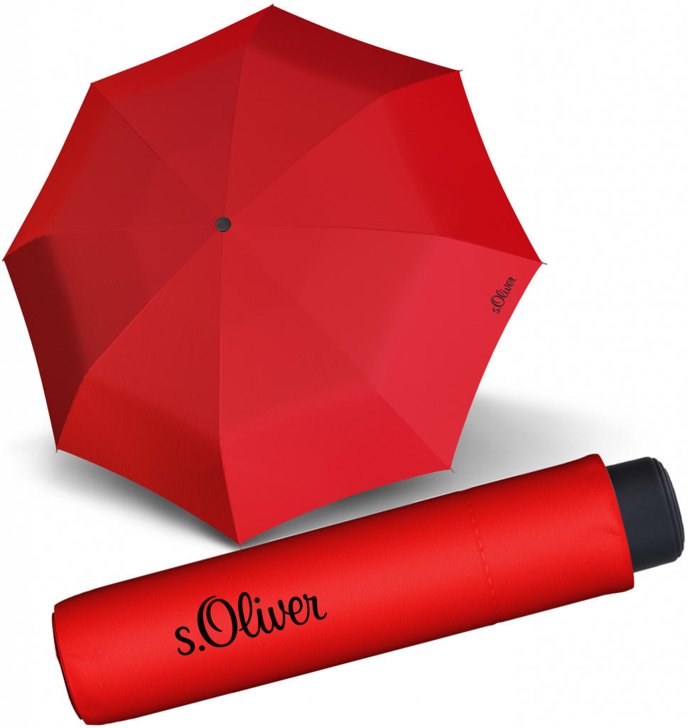 S.Oliver smart Uni deštník skládací červený od 9,99 € - Heureka.sk