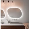 Baltica Design Bright Stain IV zrkadlo 50x36 cm s osvetlením biela 5904107920658