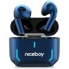 Niceboy HIVE SpacePods modrá / Bezdrôtové slúchadlá / BT 5.1 / IPX5 / 20-20000 kHz / 104 db / Dotykové tlačidlo / USB-C (hive-space-pods)