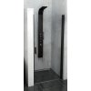 Polysan Zoom Line Black sprchové dvere 90 cm výklopné čierna matná/priehľadné sklo ZL1290B