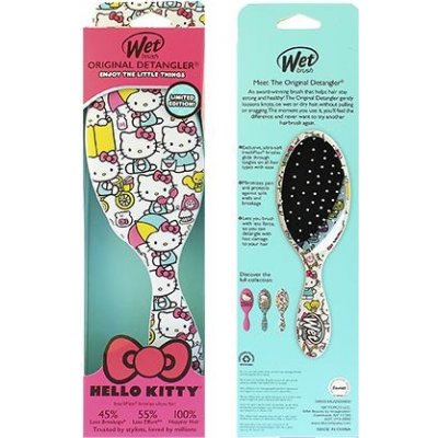 Wet Brush Original Detangler Hello Kitty AOP White kefa na vlasy