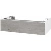 Dreja Doplnková skrinka pod dosku DSD SZZ 80 (výška 20 cm) - N01 Biela lesk / D01 Betón