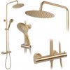 REA REA - Sprchový set s termostatickou batériou 150mm VINCENT zlatá kartáčovaná REA-P6602