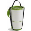 Olovrantový box BLACK+BLUM Olovrantový box LunchPot Appetit 800ml, biely/zelený (BP001)