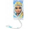 Čelenka s vrkočom 90cm Ľadová princezná na karte 35x18cmv sáčku