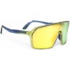 RUDY PROJECT SPINSHIELD Crystal Blue Avio / Apple Green Fade Gloss