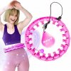 DrFit Hula hop s výstupkami 120 cm fialový
