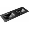 Comad Sky umývadlo 121x46 cm obdĺžnik umývadlo na nábytok čierna SKY 1 BLACK MATT 120D DP ( E-8099-120D )