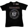 Ramones Tričko Presidential Seal Embellished Unisex Black XL