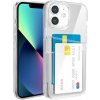 AppleKing transparentný kryt s kapsou na karty pre iPhone 12 - číry - možnosť vrátiť tovar ZADARMO do 30tich dní