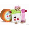 Kaloo plyšová bábka Colors-Doudou Puppet Bear Cherry 963280 ružový