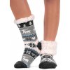 Dámske sivé bavlnené ponožky SOBÍK , VYBRAŤ VEĽKOSŤ BIELIZNE 39 - 42