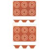 Silikonová forma na bábovky Briochette, 6 jamiek, 80x37 mm | CONTACTO, 6638/864