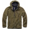 Brandit flísová bunda s kapucňou Teddyfleece Worker, olivová - XL