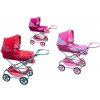 Teddies Kočík Daria III hlboký trojkombinácia 77x87x38cm pre bábiky mix farieb