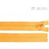 Zips kostený nedeliteľný žltý, dĺžka 25 cm