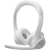 Logitech Zone 300 bezdrôtové slúchadlá biela