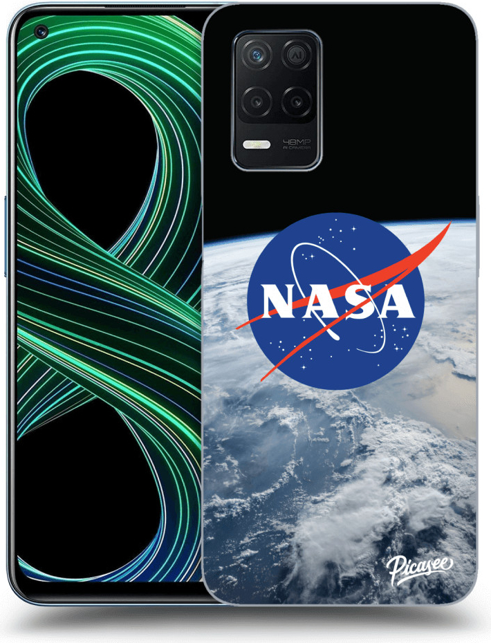 Púzdro Picasee silikónové Realme 8 5G - Nasa Earth čierne