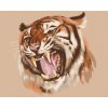 zuty Zuty - Maľovanie Podľa Čísel - Revúci Tiger Portrét (D. Rusty Rust), 40X50 Cm, Plátno+Rám (8596530188414)