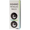 DOMINO METALICKÉ GUĽÔČKY - CHRÓMOVO ČIERNE